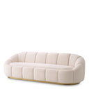 Cream Bouclé Curved Sofa Inger