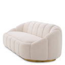 Cream Bouclé Curved Sofa Inger