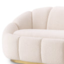 Cream Bouclé Curved Sofa Inger