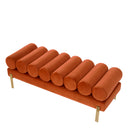 Velvet Art Deco Bench Oxley