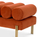 Velvet Art Deco Bench Oxley