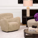 Button Back Accent Chair Bixby