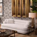 White Fabric Sofa S Malaga