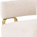 Boucle Curved Accent Chair Capricorn