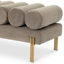 Velvet Art Deco Bench Oxley