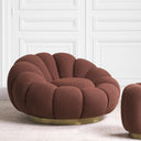 Flower Design Swivel Chair Mello