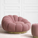 Flower Design Swivel Chair Mello