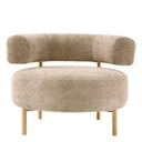 Curved Modern Lounge Chair Thompson