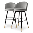 Piped Modern Bar Stools (2) Cooper