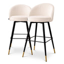 Piped Modern Bar Stools (2) Cooper