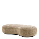 Curved Upholstered Bench Bjorn