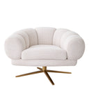 Off-White Swivel Chair Sunset