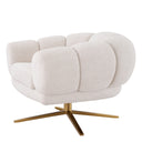 Off-White Swivel Chair Sunset