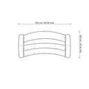 Sand Curved Sofa Carbone