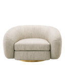 Light Gray Swivel Chair Cosenza