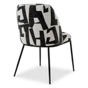 Printed Fabric Dining Chair Caleb