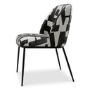 Printed Fabric Dining Chair Caleb