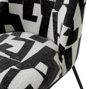 Printed Fabric Dining Chair Caleb