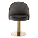 Gray Velvet Dining Chair Dorland
