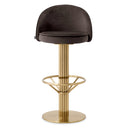 Gray Velvet Bar Stool Dorland