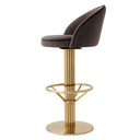 Gray Velvet Bar Stool Dorland