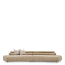 Beige Faux Leather Sofa Marvella
