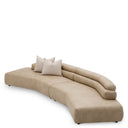 Beige Faux Leather Sofa Marvella