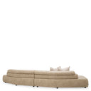 Beige Faux Leather Sofa Marvella