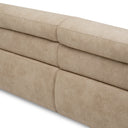 Beige Faux Leather Sofa Marvella