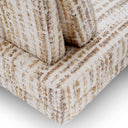 Beige Fabric Lounge Chair Rubina