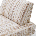 Beige Fabric Lounge Chair Rubina