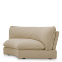 Beige Upholstered Modular Sofa Cresson