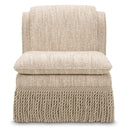 Beige Bouclé Accent Chair Fairburn