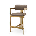 Leather Upholstered Counter Stool Donato