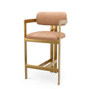Leather Upholstered Counter Stool Donato