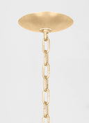 Vintage Gold Leaf Adara Chandelier 36" by Corbett Lighting