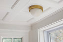 Aged Brass Ainsley Flush Mount 5" by Hudson Valley, view 6