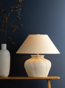 Ceramic Watercolor Sand Allards Table Lamp 24" by Hudson Valley, view 2