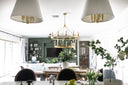 Aged Brass Allendale Chandelier 46.75" by Hudson Valley, view 4