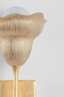 Vintage Gold Leaf Alora Wall Sconce 6.5" by Hudson Valley, view 2