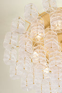 Vintage Gold Leaf Alsace Semi Flush 36" by Corbett Lighting, view 3