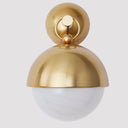 Vintage Polished Brass Althea Wall Sconce 8.75" by Corbett Lighting, view 2