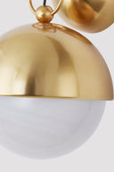 Vintage Polished Brass Althea Wall Sconce 8.75" by Corbett Lighting