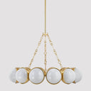 Vintage Polished Brass Althea Chandelier 43" by Corbett Lighting