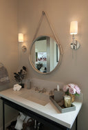 Polished Nickel Amherst Wall Sconce 5" by Hudson Valley, view 3