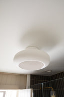 Ceramic White Limewash Annie Semi Flush 16" by Hudson Valley, view 7