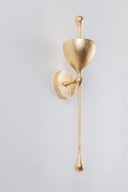 Vintage Gold Leaf Antalya Wall Sconce 5" by Corbett Lighting, view 4