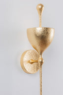 Vintage Gold Leaf Antalya Wall Sconce 5" by Corbett Lighting, view 3