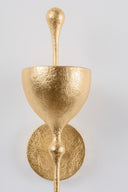 Vintage Gold Leaf Antalya Wall Sconce 5" by Corbett Lighting, view 6