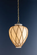 Aged Brass Apple Valley Pendant 13.25" by Hudson Valley, view 3